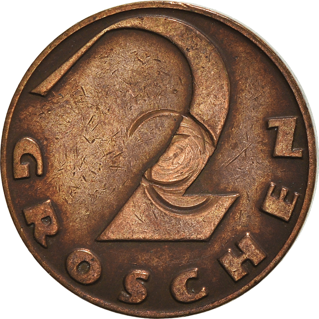 Moneda, Austria, 2 Groschen, 1928