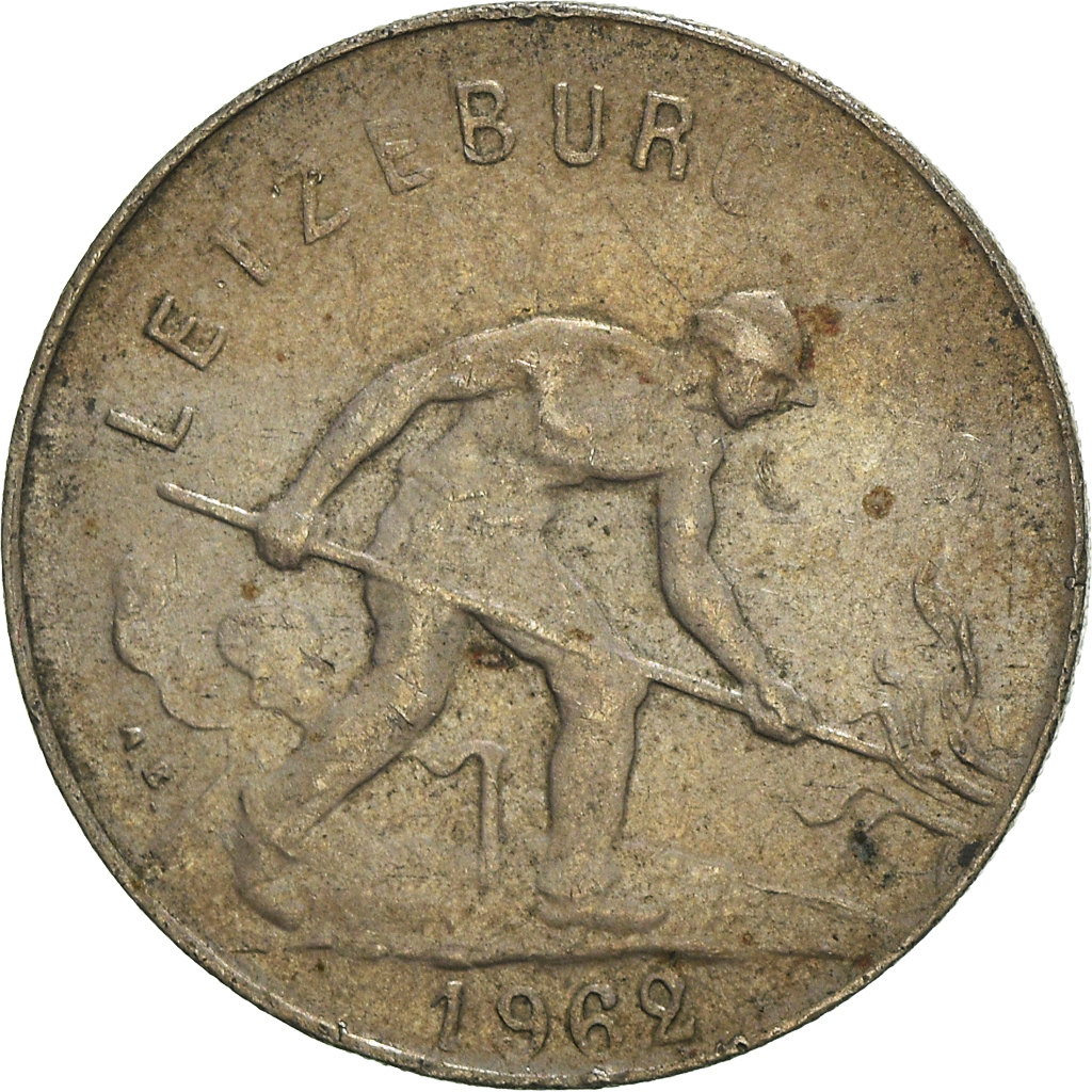 Moneda, Luxemburgo, Franc, 1962