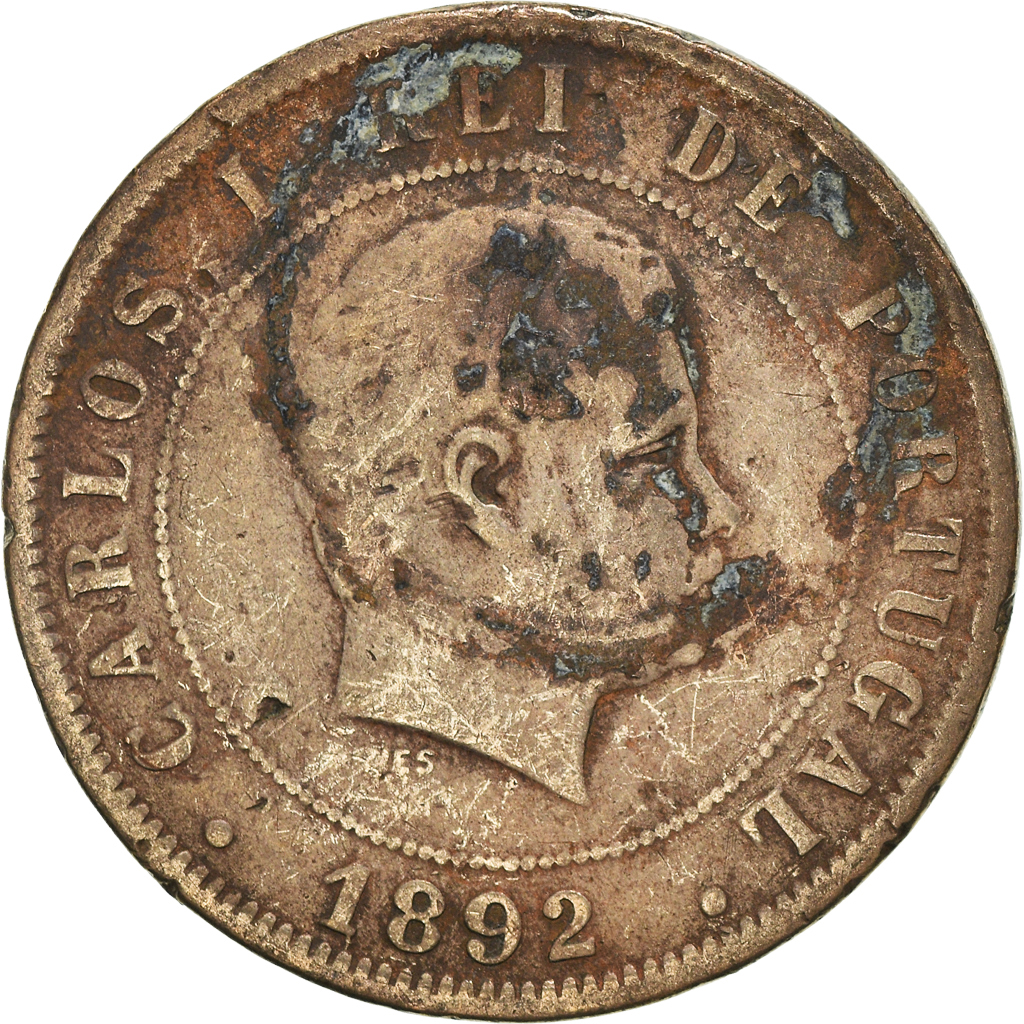 Moneda, Portugal, 20 Reis, 1892