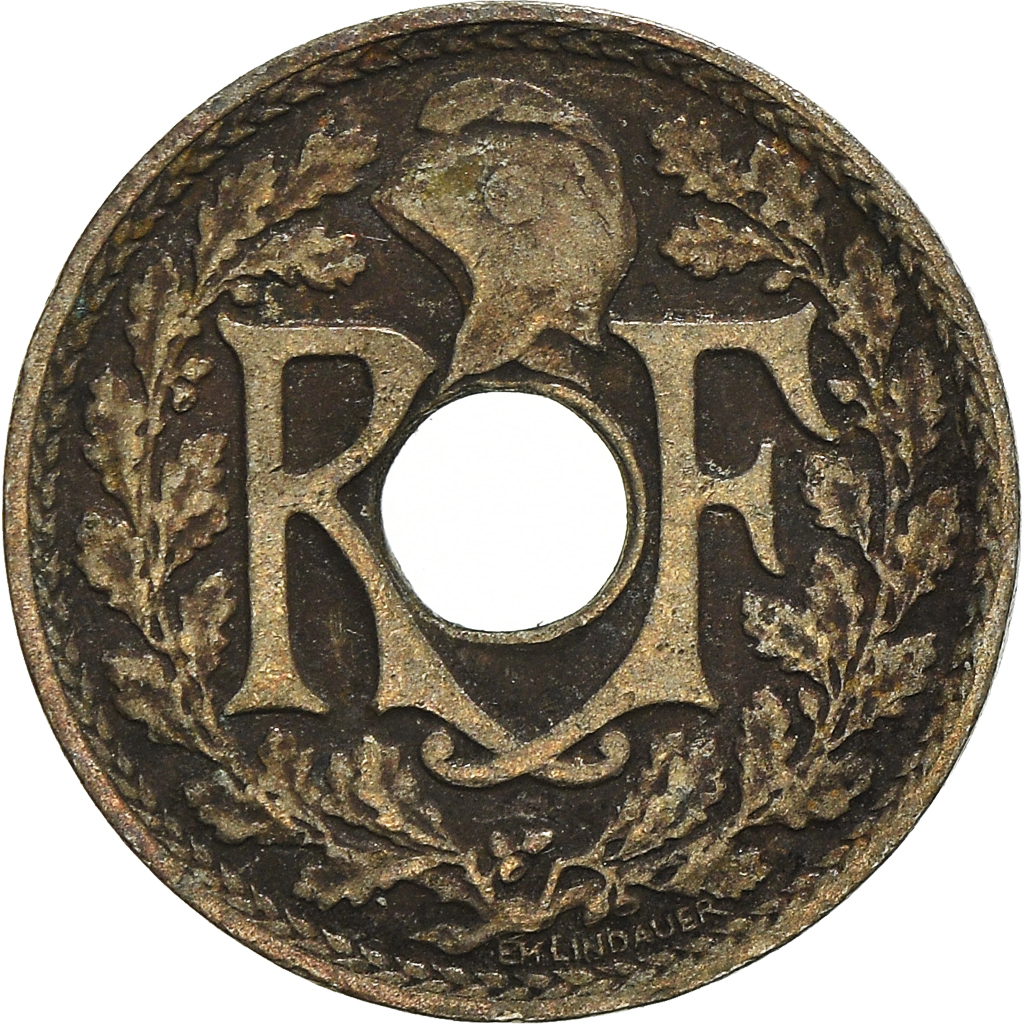 Moneda, Francia, 5 Centimes, 1925