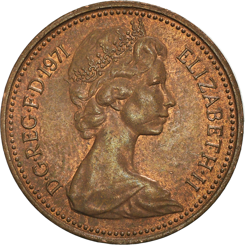 Moneda, Gran Bretaña, New Penny, 1971