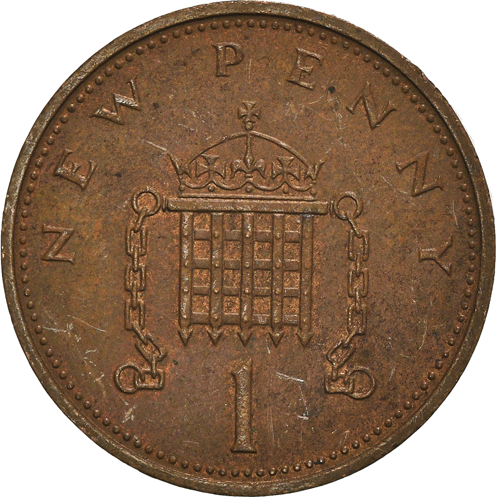 Moneda, Gran Bretaña, New Penny, 1971