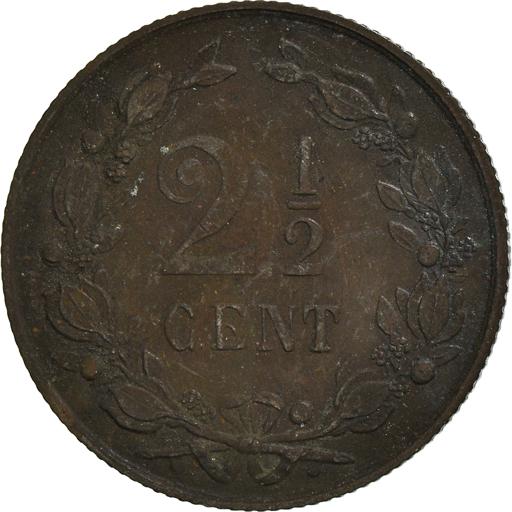 Coin, Netherlands, 2-1/2 Cent, 1877