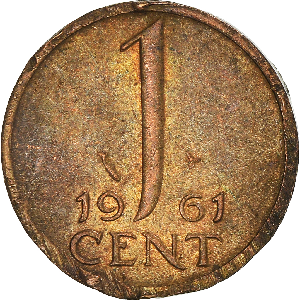 Moneda, Países Bajos, Cent, 1961