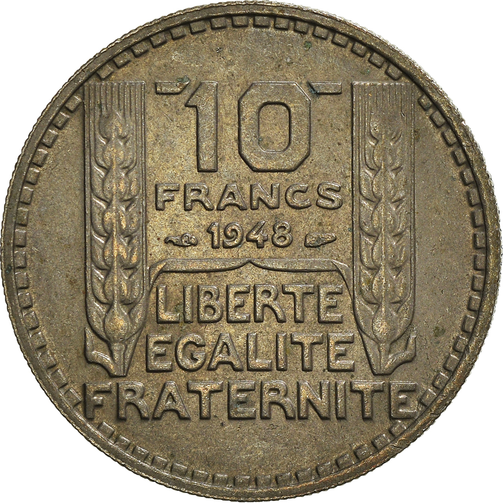 Moneda, Francia, 10 Francs, 1948