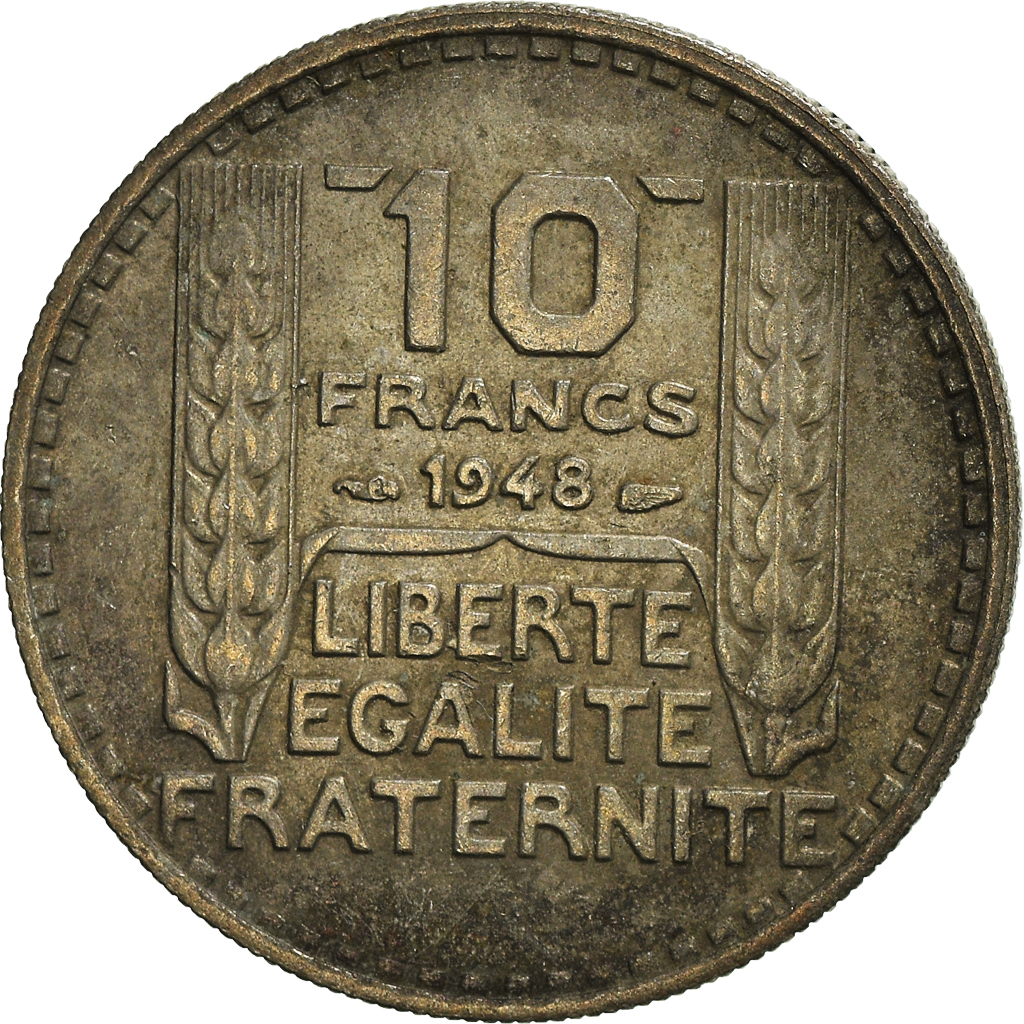 Moneda, Francia, 10 Francs, 1948