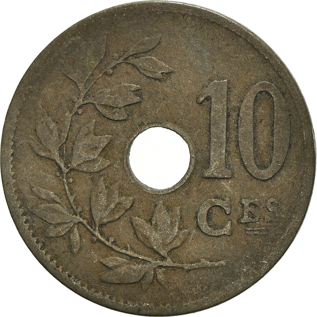 Moneda, Bélgica, 10 Centimes, 1902