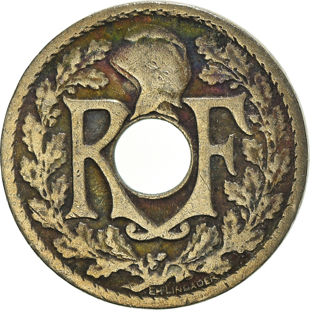 Moneda, Francia, 5 Centimes, 1924