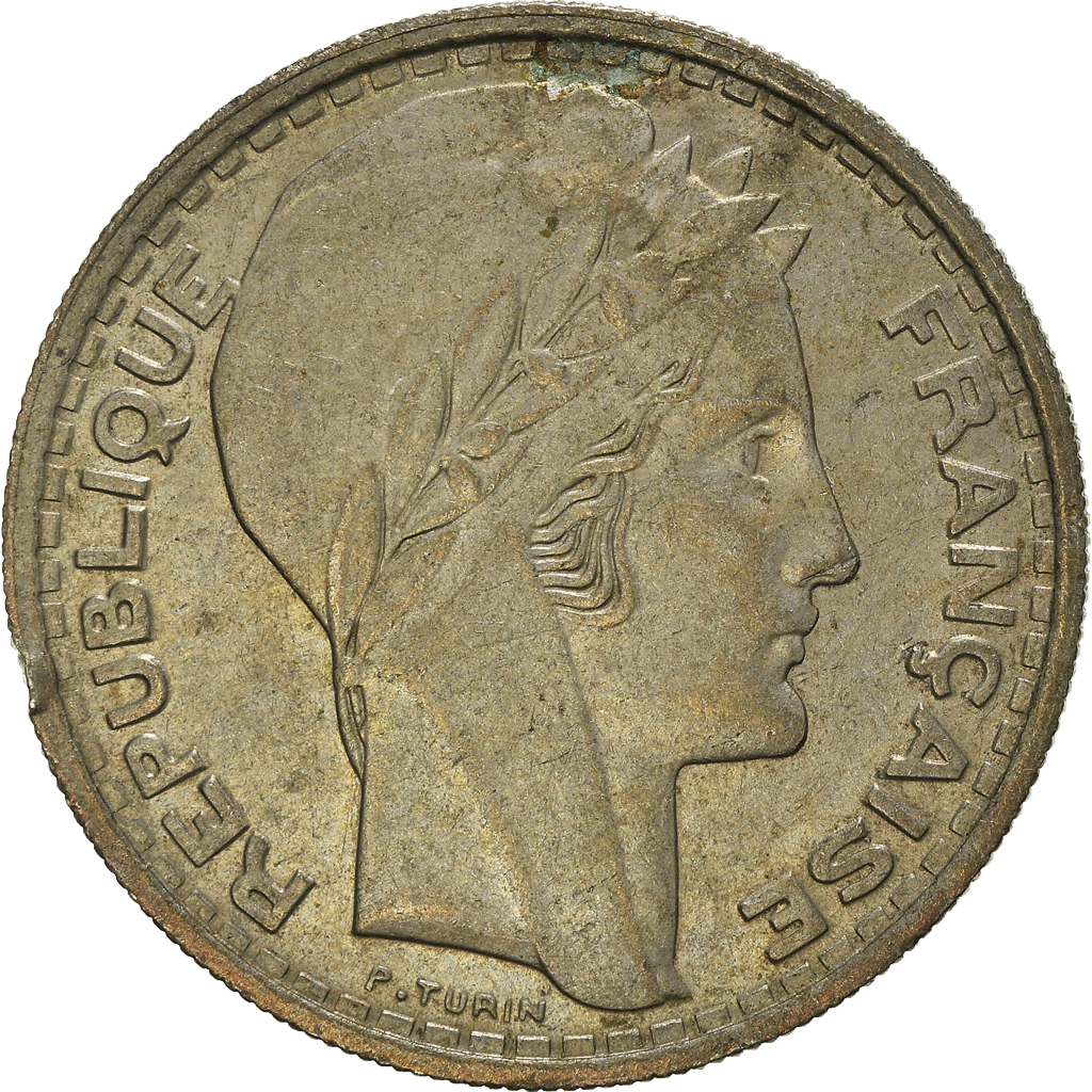 Moneda, Francia, 10 Francs, 1945