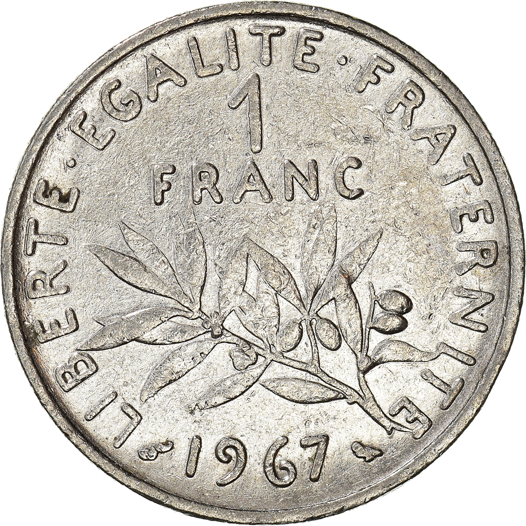 Moneda, Francia, Franc, 1967