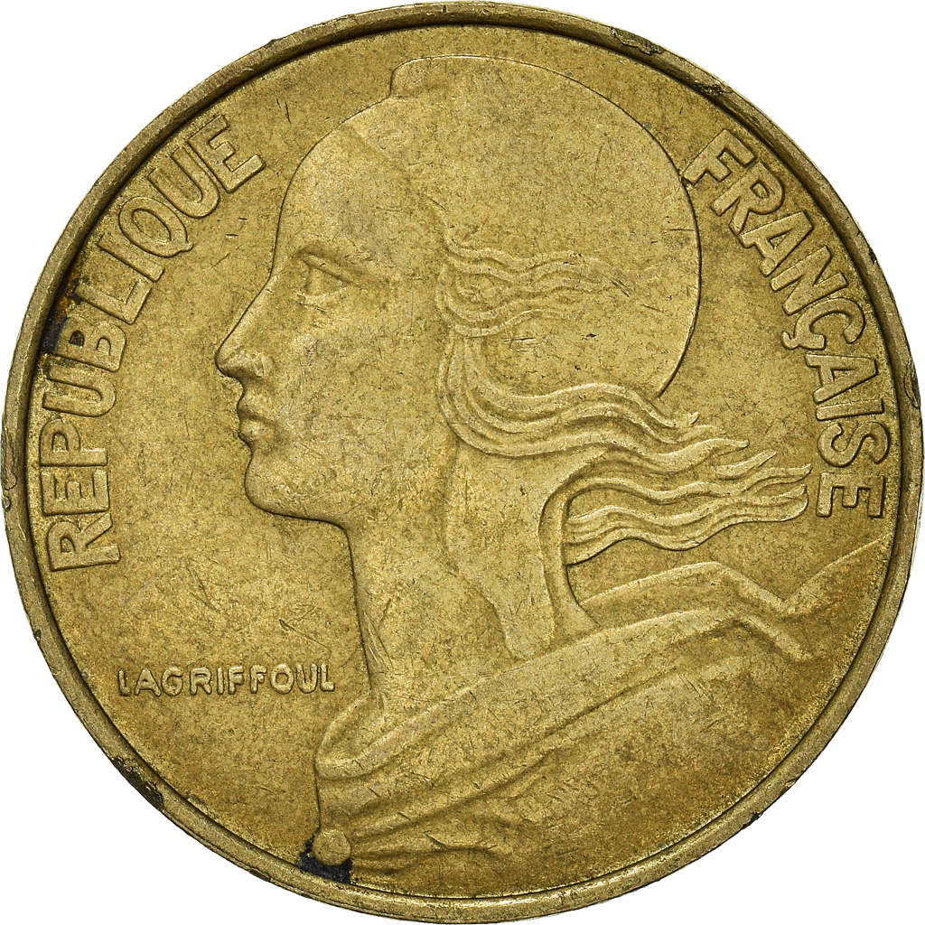 Moneda, Francia, 20 Centimes, 1996