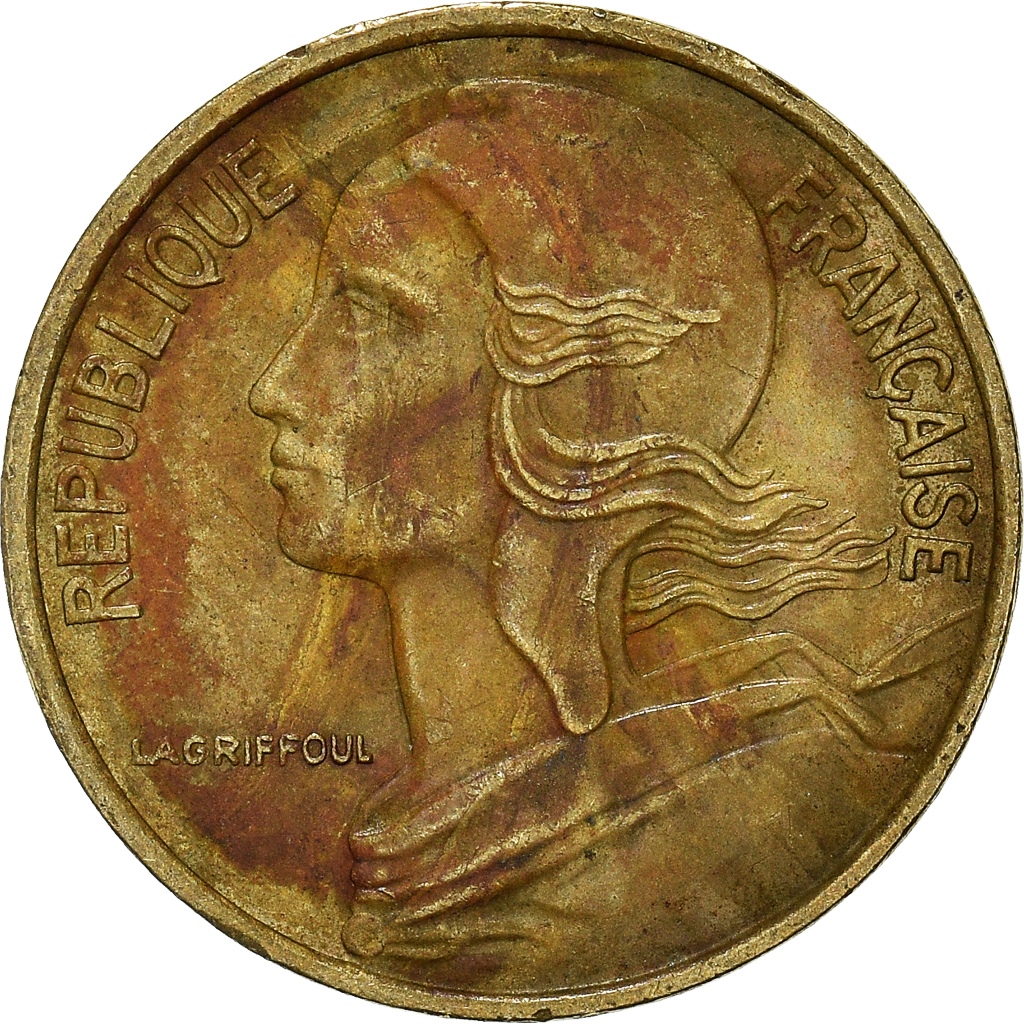 Moneda, Francia, 5 Centimes, 1987
