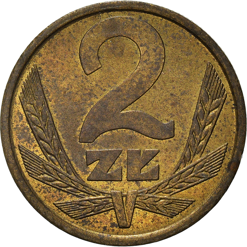 Moneda, Polonia, 2 Zlote, 1982
