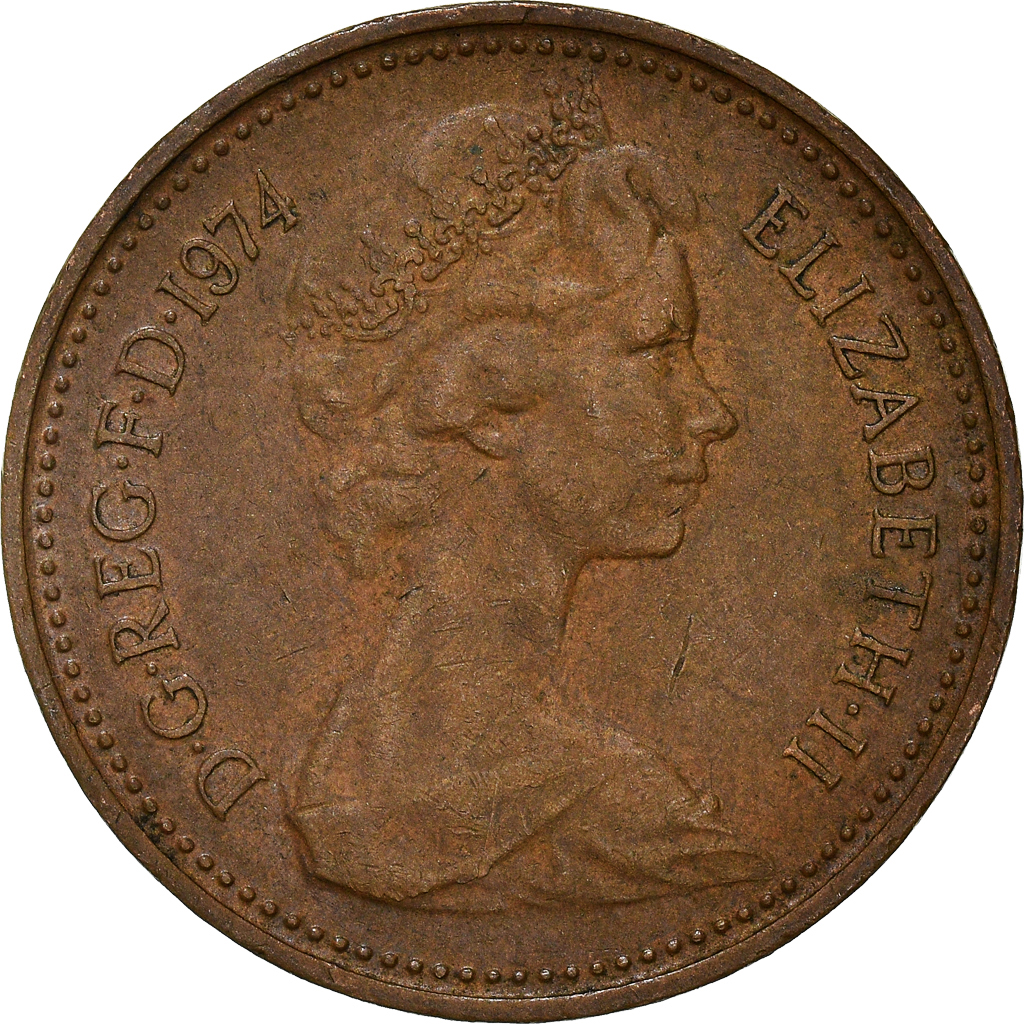 Moneda, Gran Bretaña, New Penny, 1974