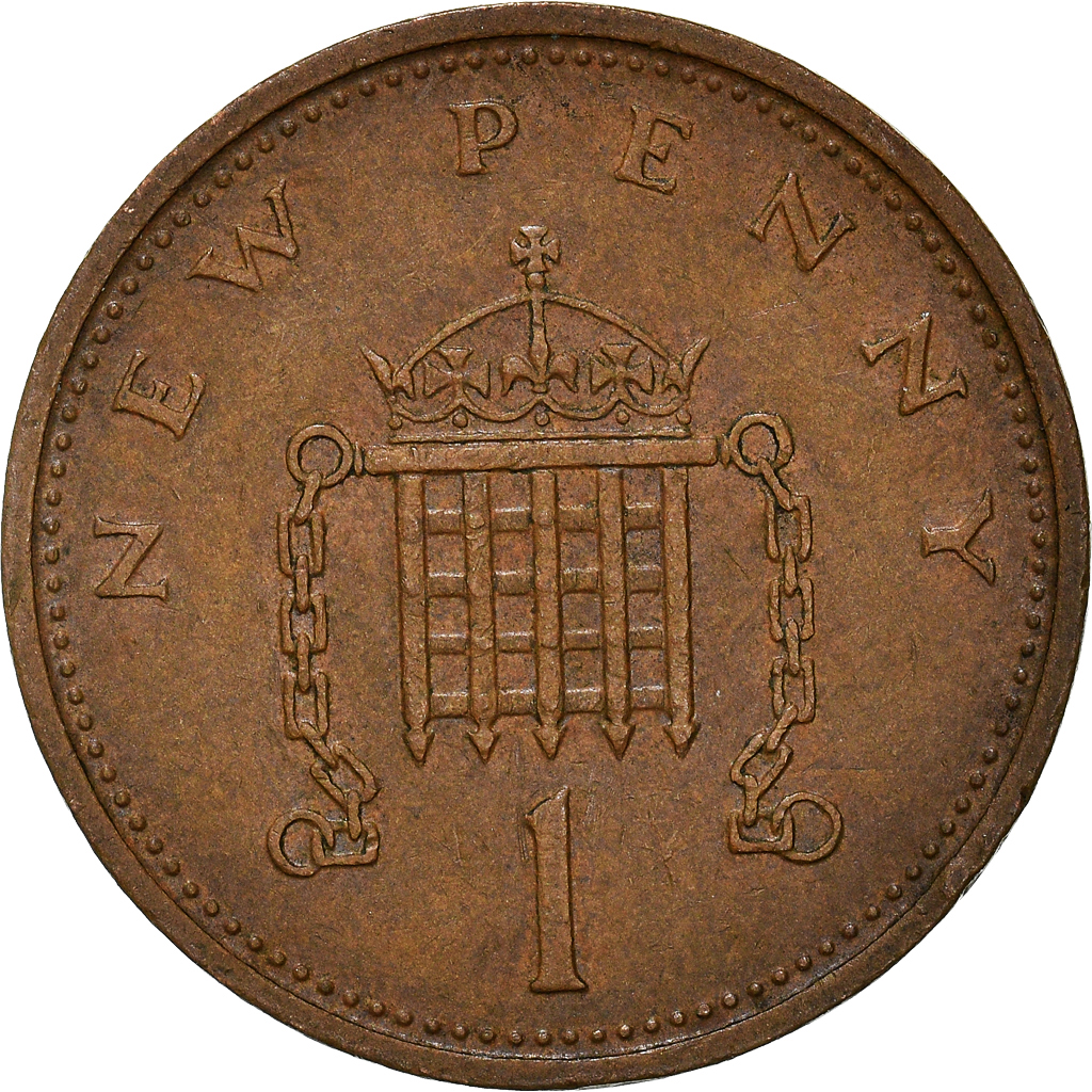 Moneda, Gran Bretaña, New Penny, 1974