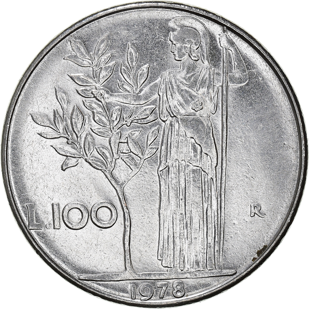 Moneda, Italia, 100 Lire, 1978