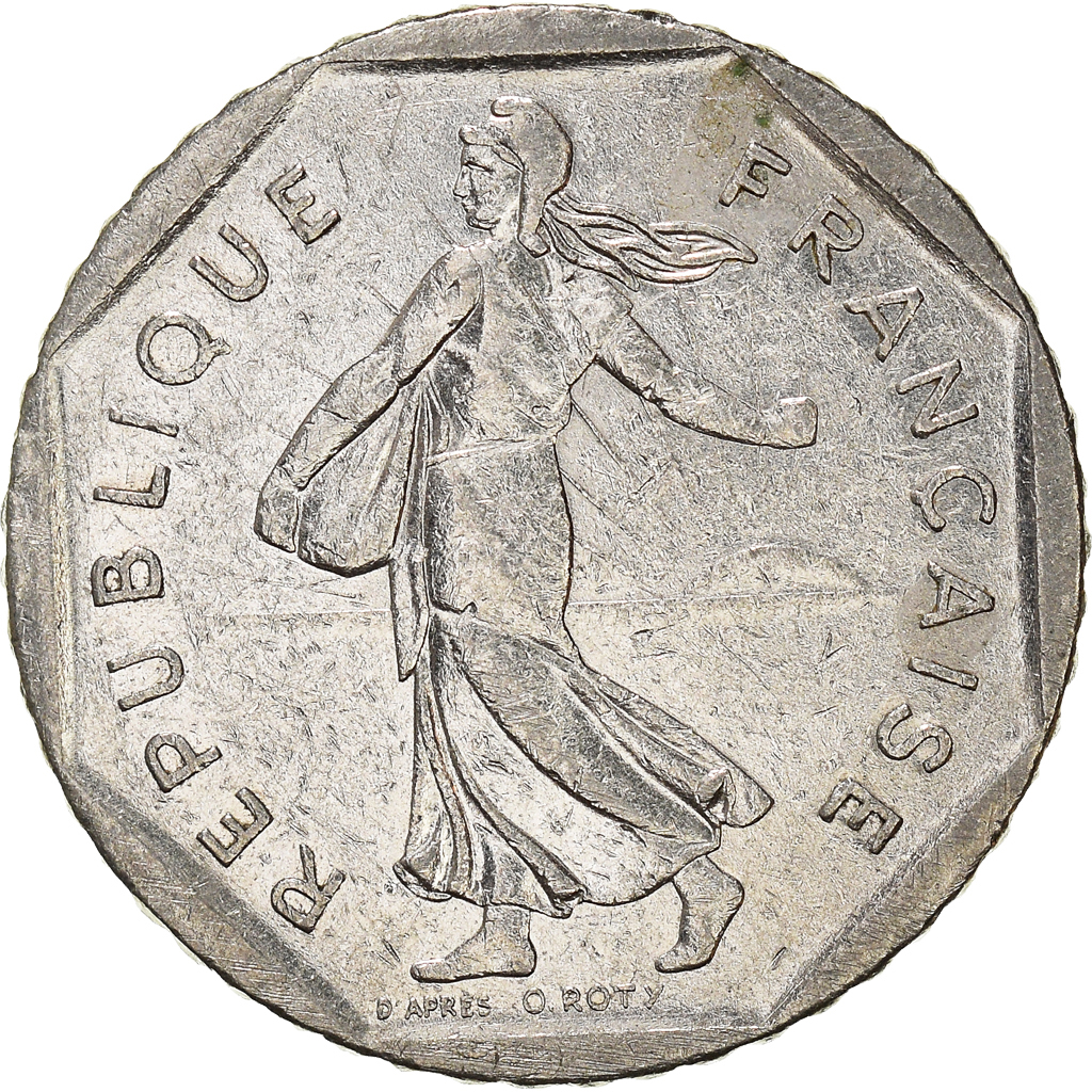 Moneda, Francia, 2 Francs, 1982