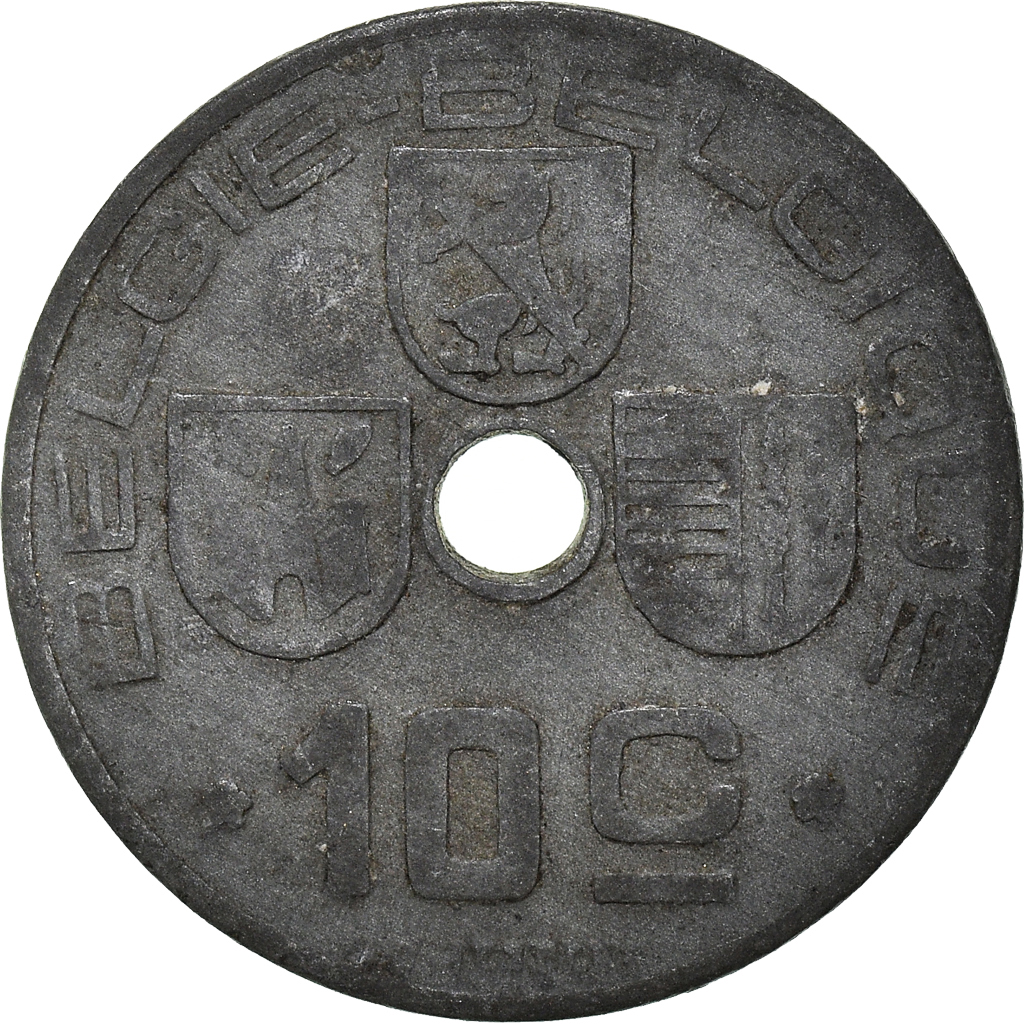 Coin, Belgium, 10 Centimes, 1944