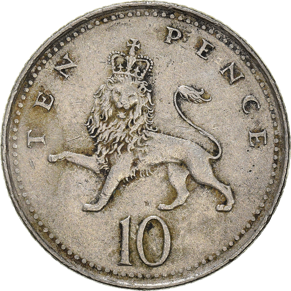 Moneda, Gran Bretaña, 10 Pence, 2000