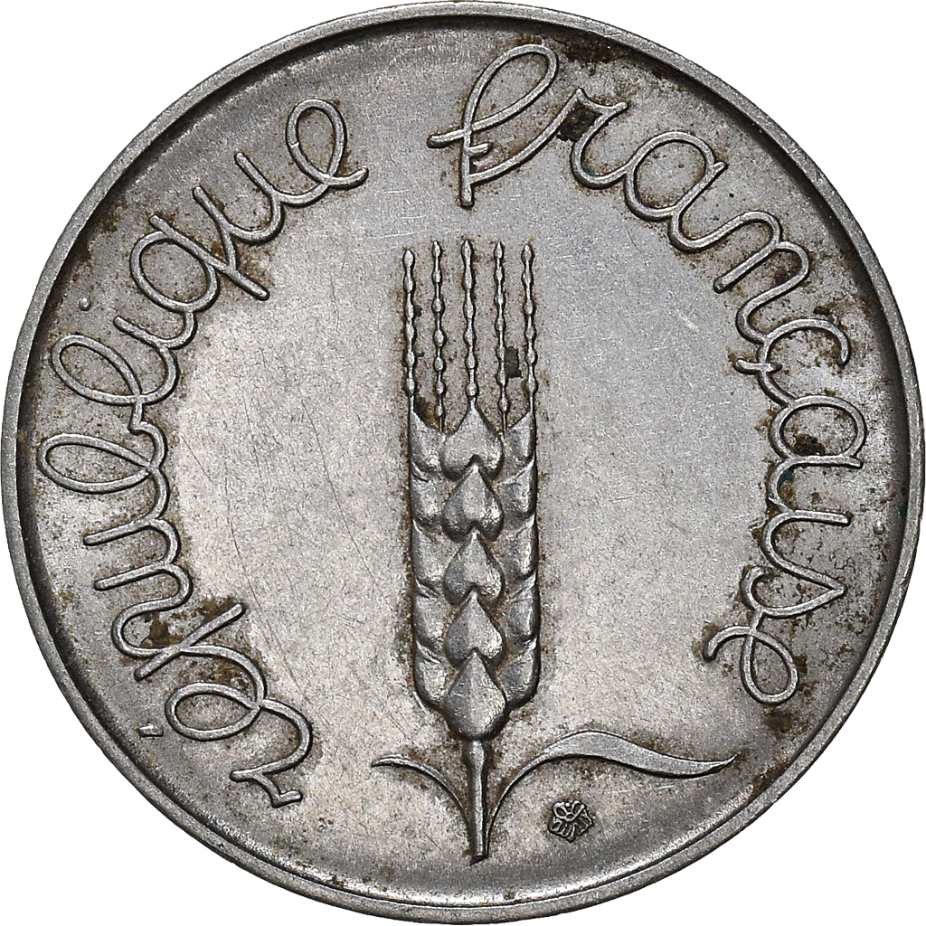 Moneda, Francia, 5 Centimes, 1963
