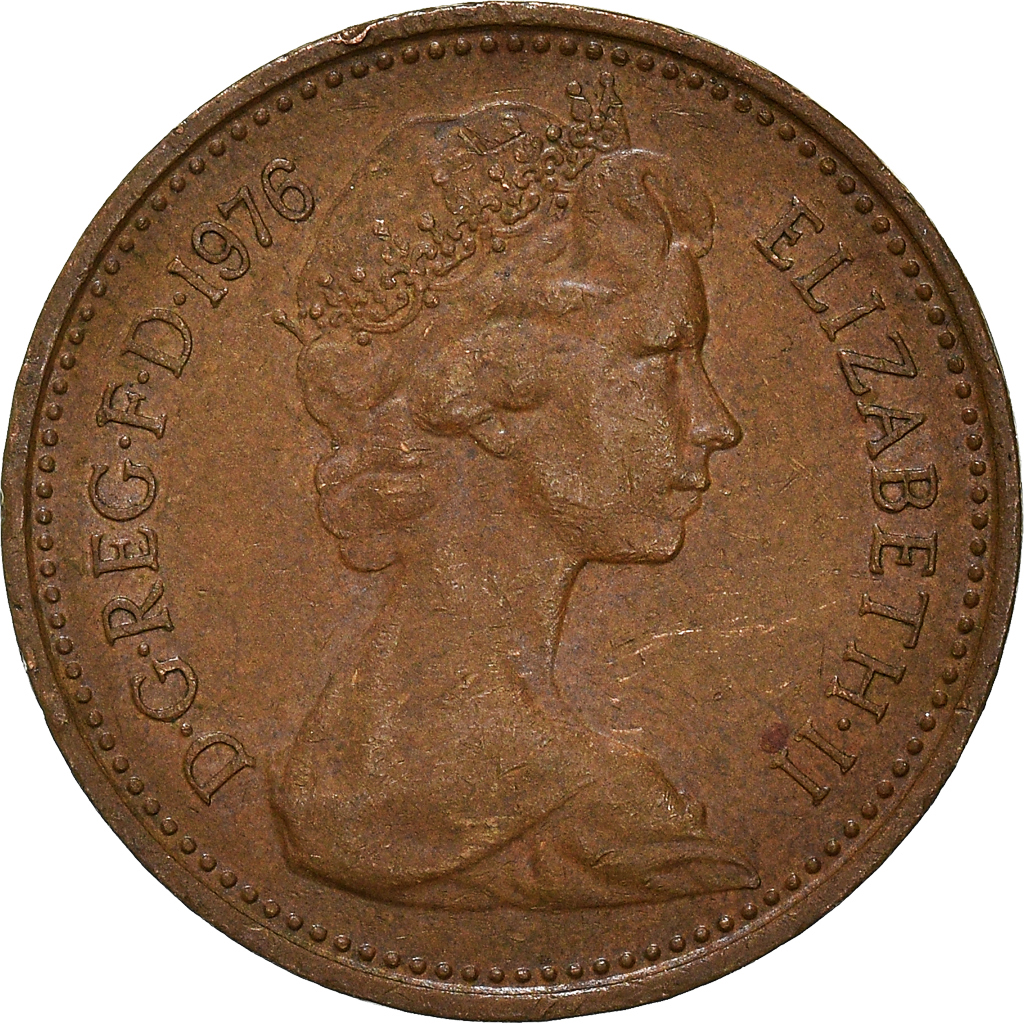 Moneda, Gran Bretaña, New Penny, 1976