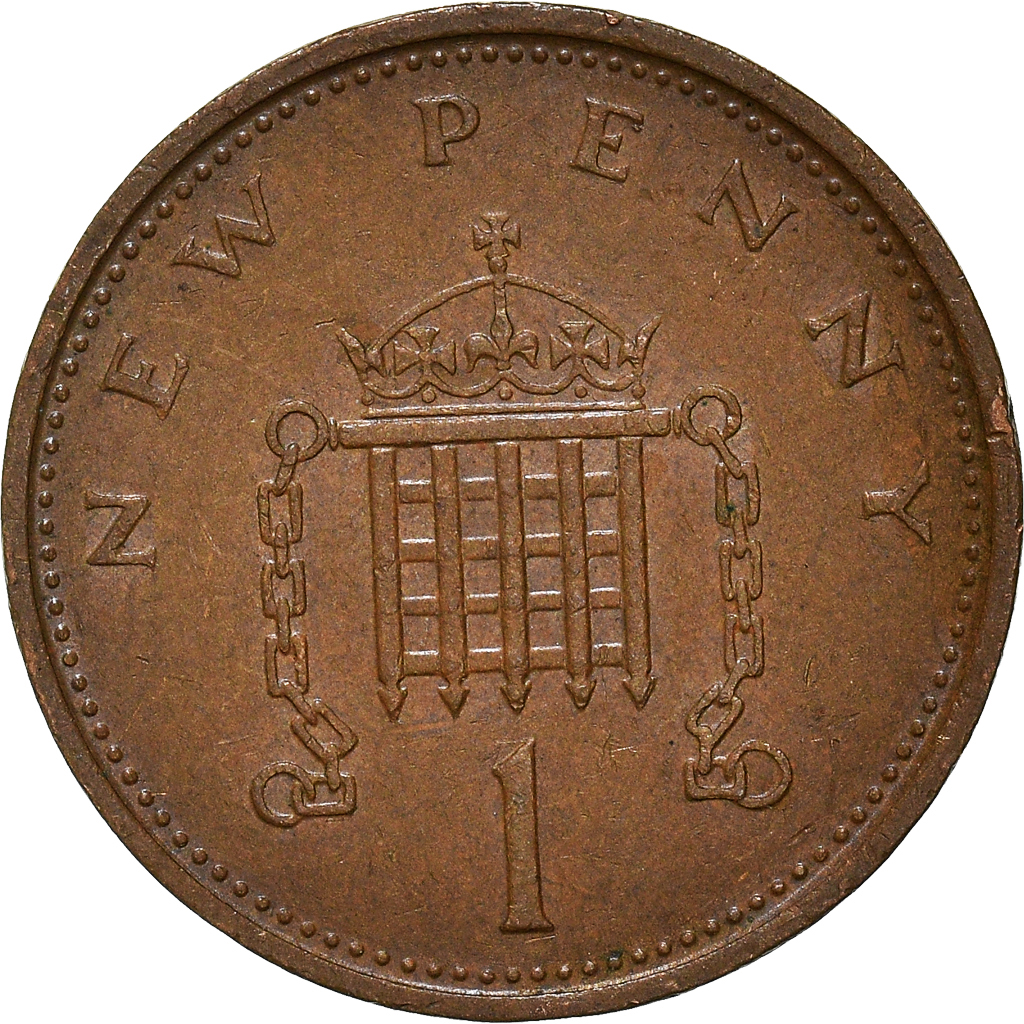 Moneda, Gran Bretaña, New Penny, 1976