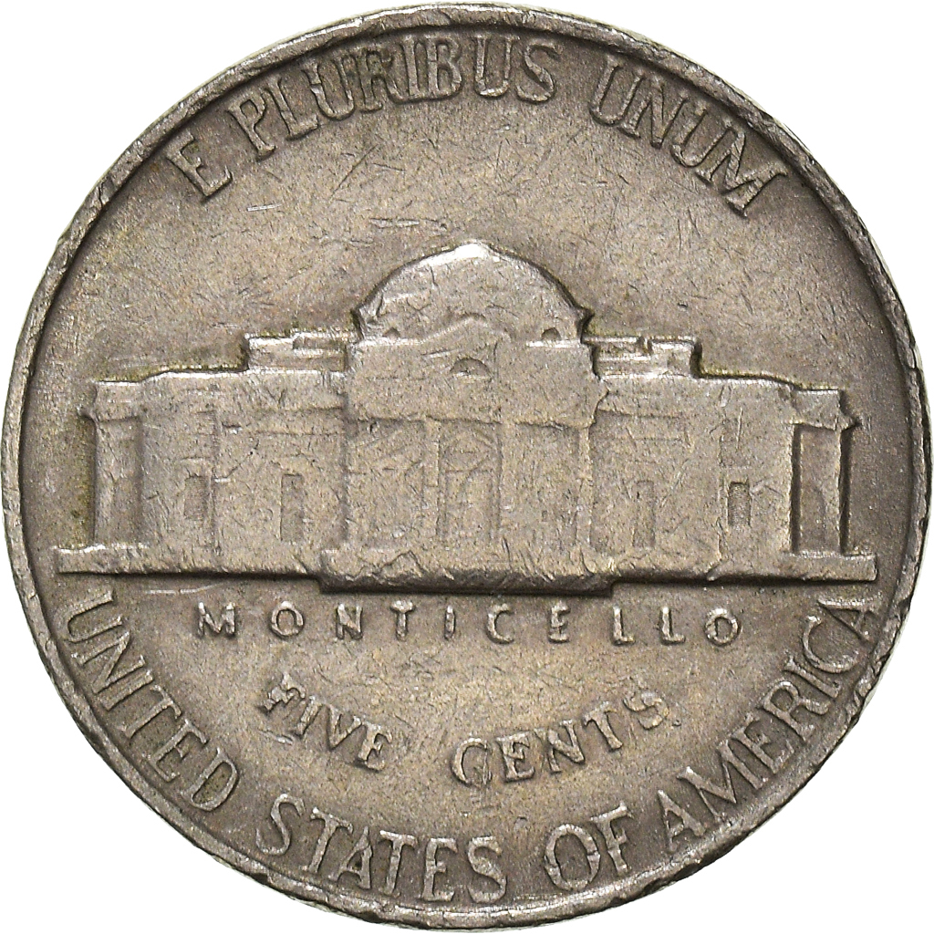 Moneda, Estados Unidos, 5 Cents, 1963
