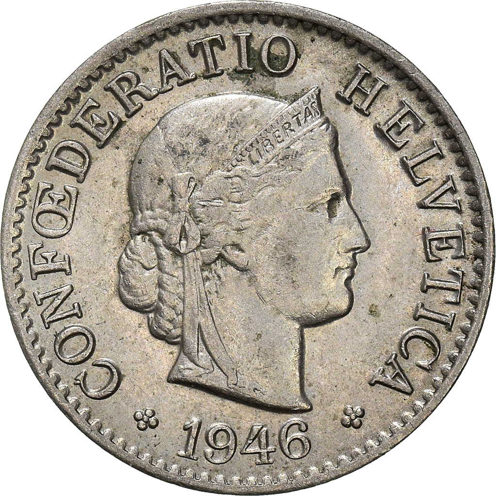 Moneda, Suiza, 5 Rappen