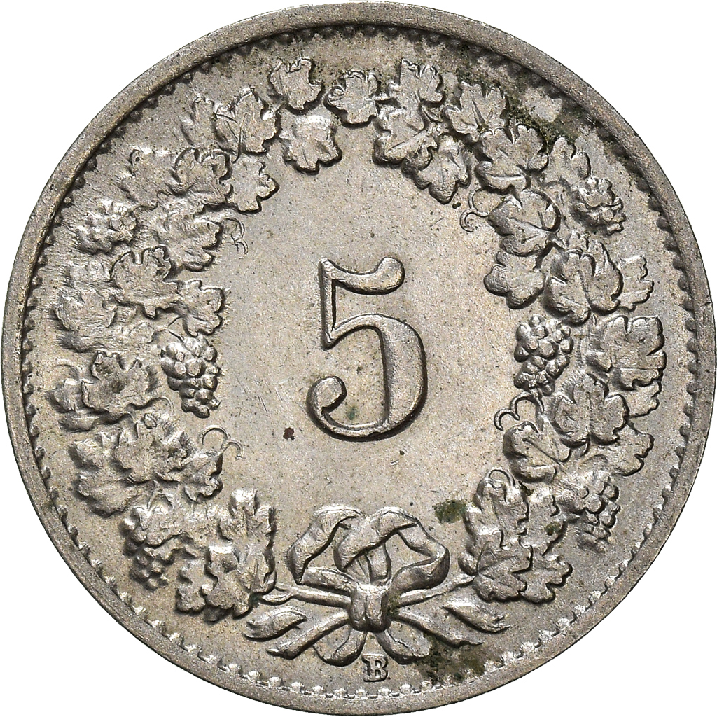 Moneda, Suiza, 5 Rappen