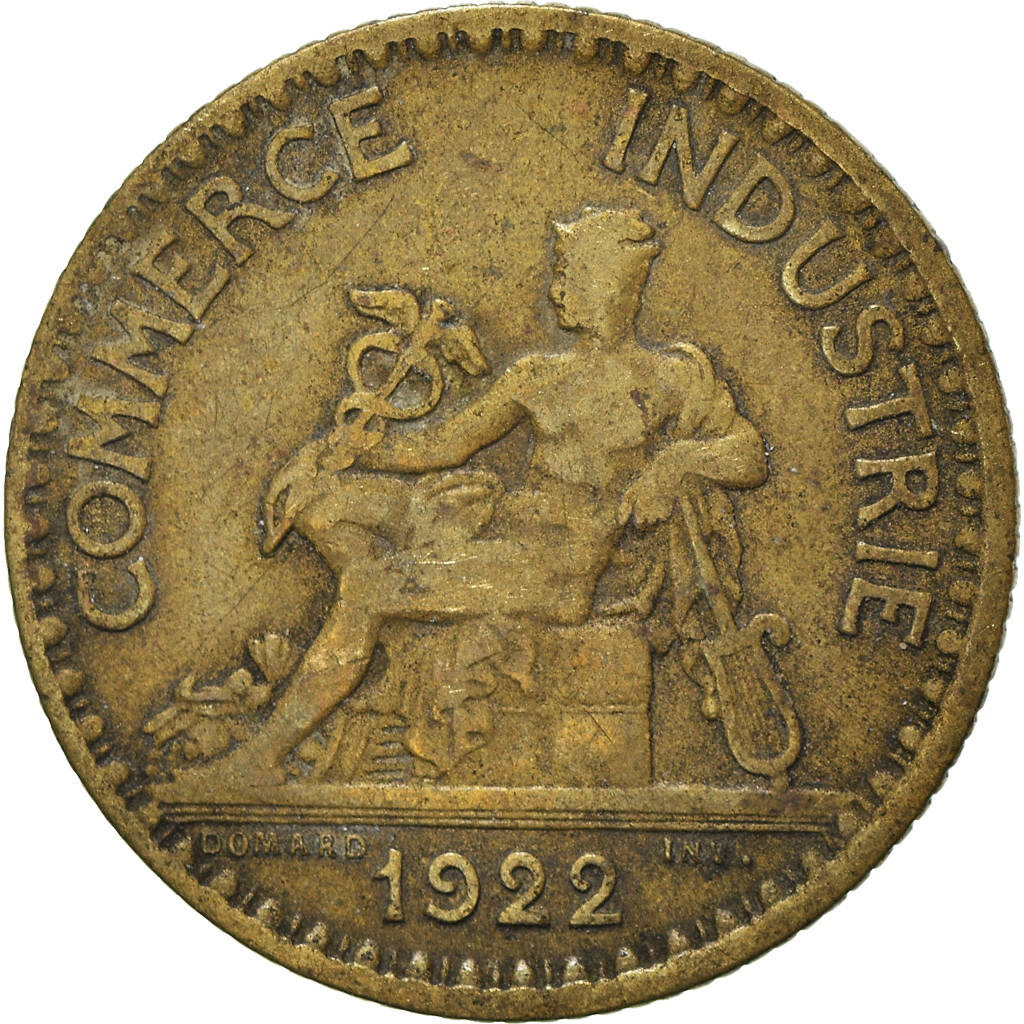 Moneda, Francia, Franc, 1922