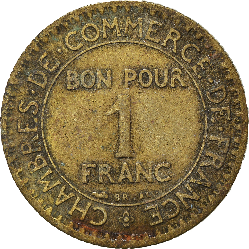 Moneda, Francia, Franc, 1922