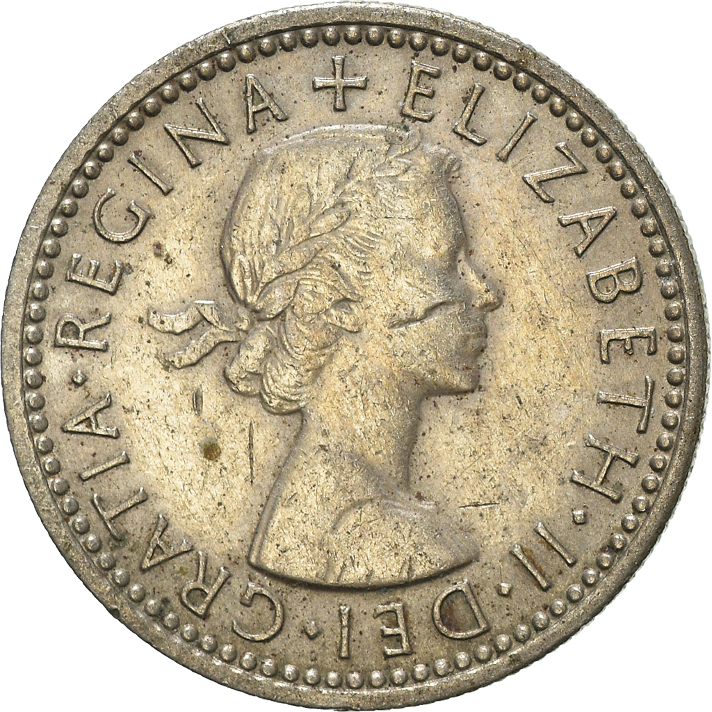 Moneda, Gran Bretaña, 6 Pence, 1963