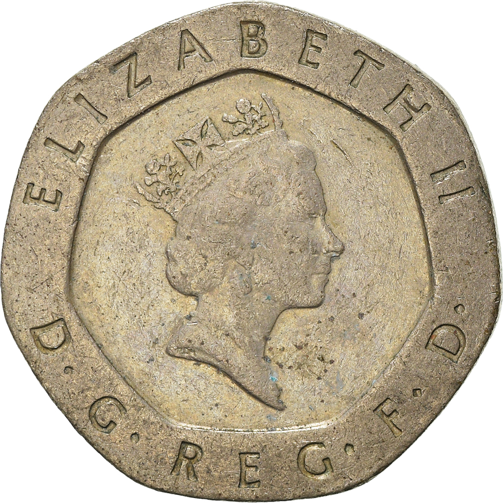 Moneda, Gran Bretaña, 20 Pence, 1985