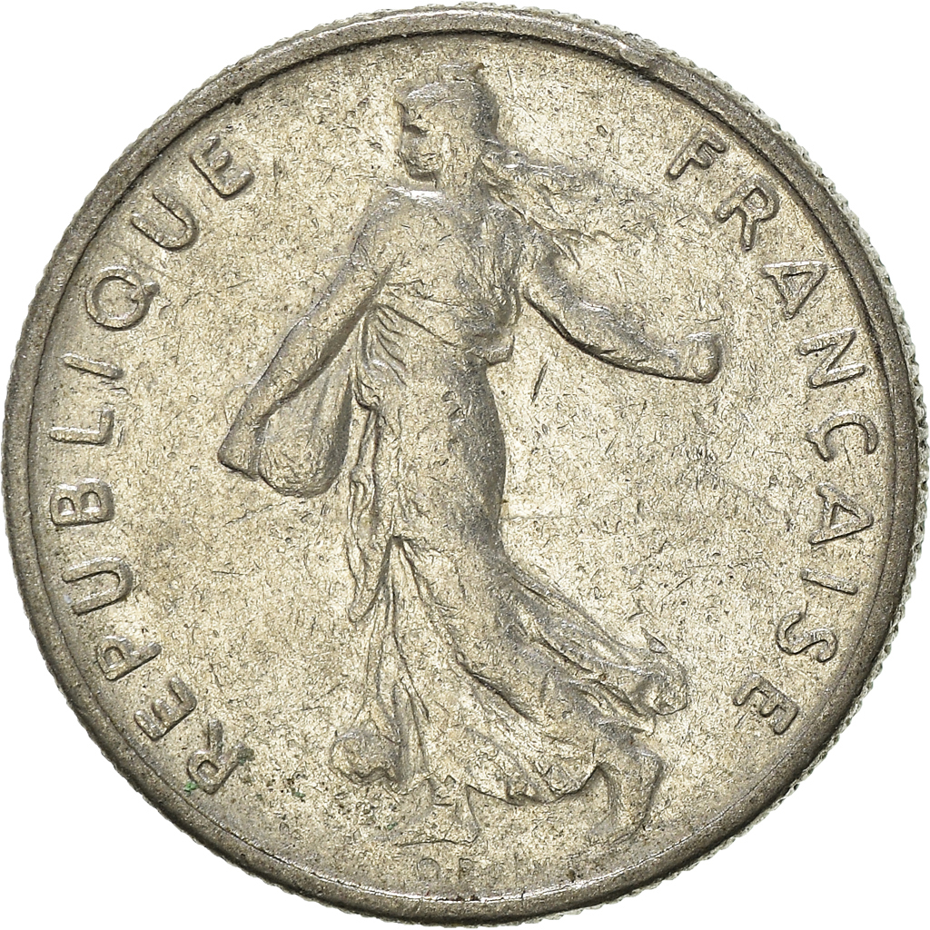 Moneda, Francia, 1/2 Franc, 1967