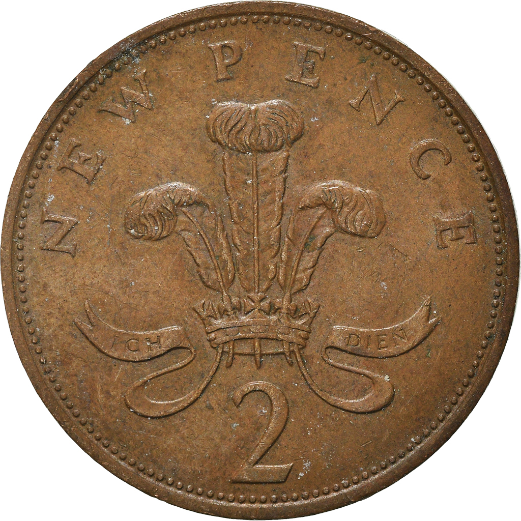 Moneda, Gran Bretaña, 2 New Pence, 1981