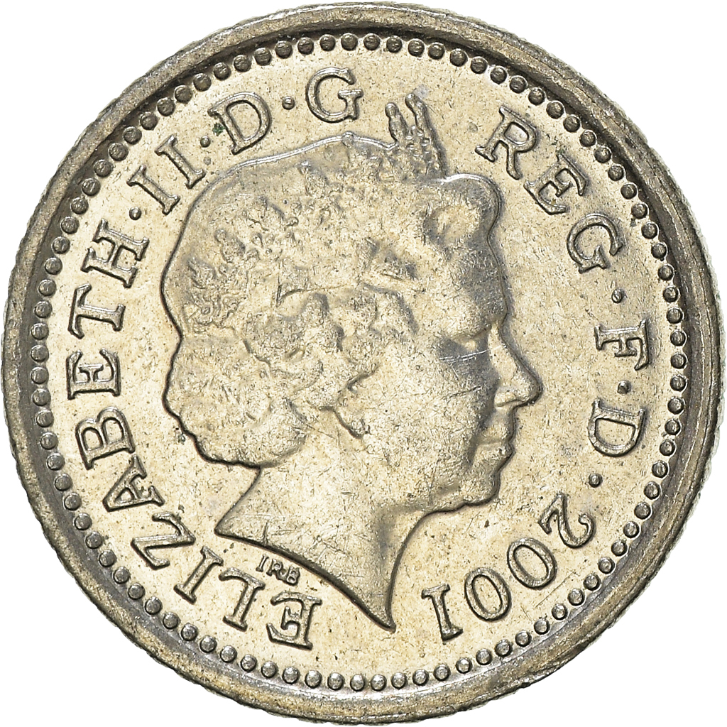 Moneda, Gran Bretaña, 5 Pence, 2001