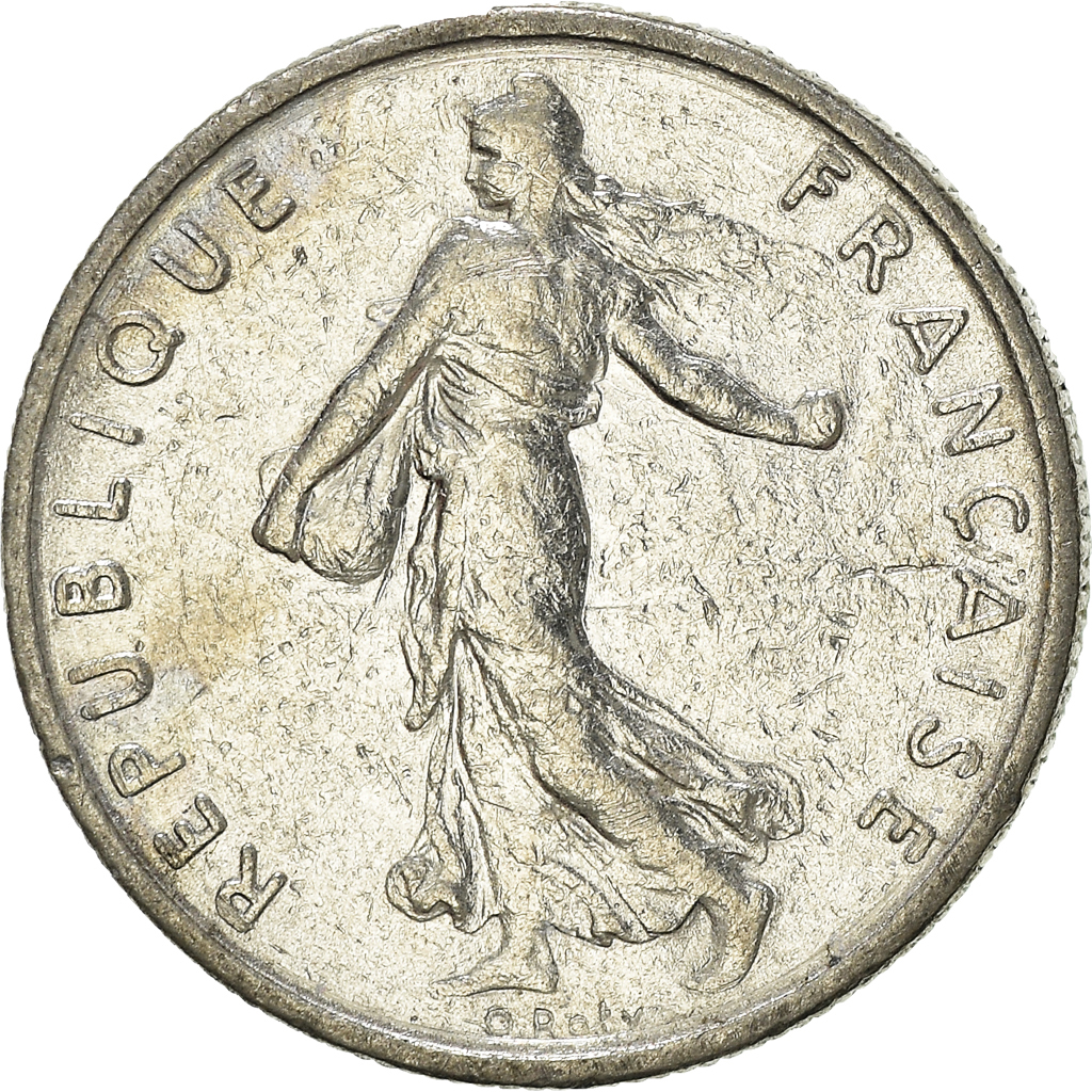 Moneda, Francia, 1/2 Franc, 1970