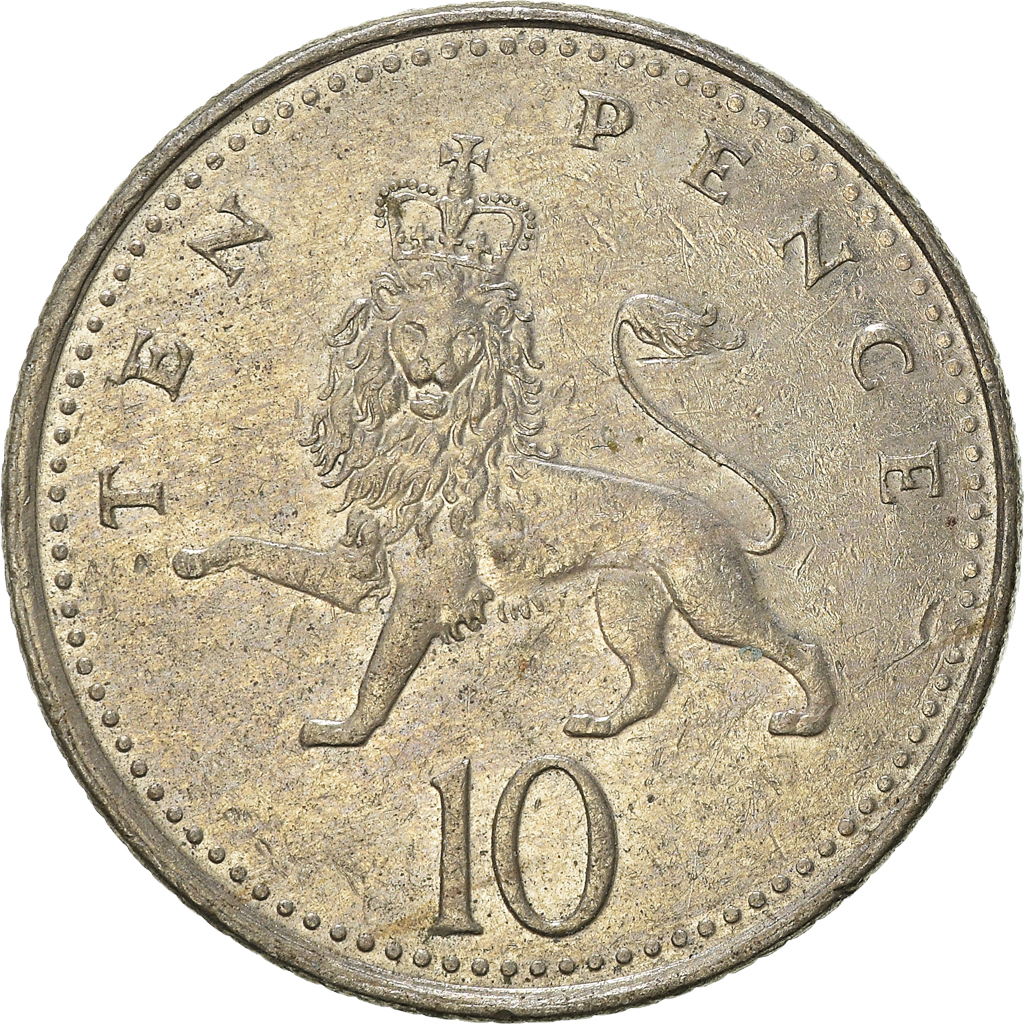 Moneda, Gran Bretaña, 10 Pence, 2000