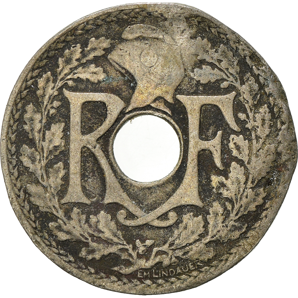 Moneda, Francia, 5 Centimes, 1918