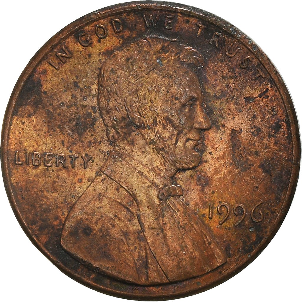 Moneda, Estados Unidos, Cent, 1996