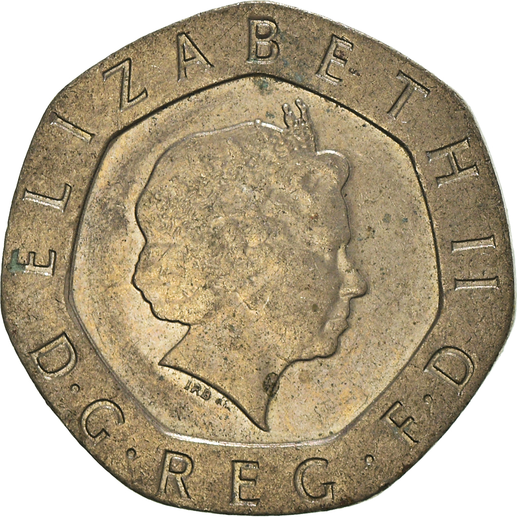 Moneda, Gran Bretaña, 20 Pence, 2002