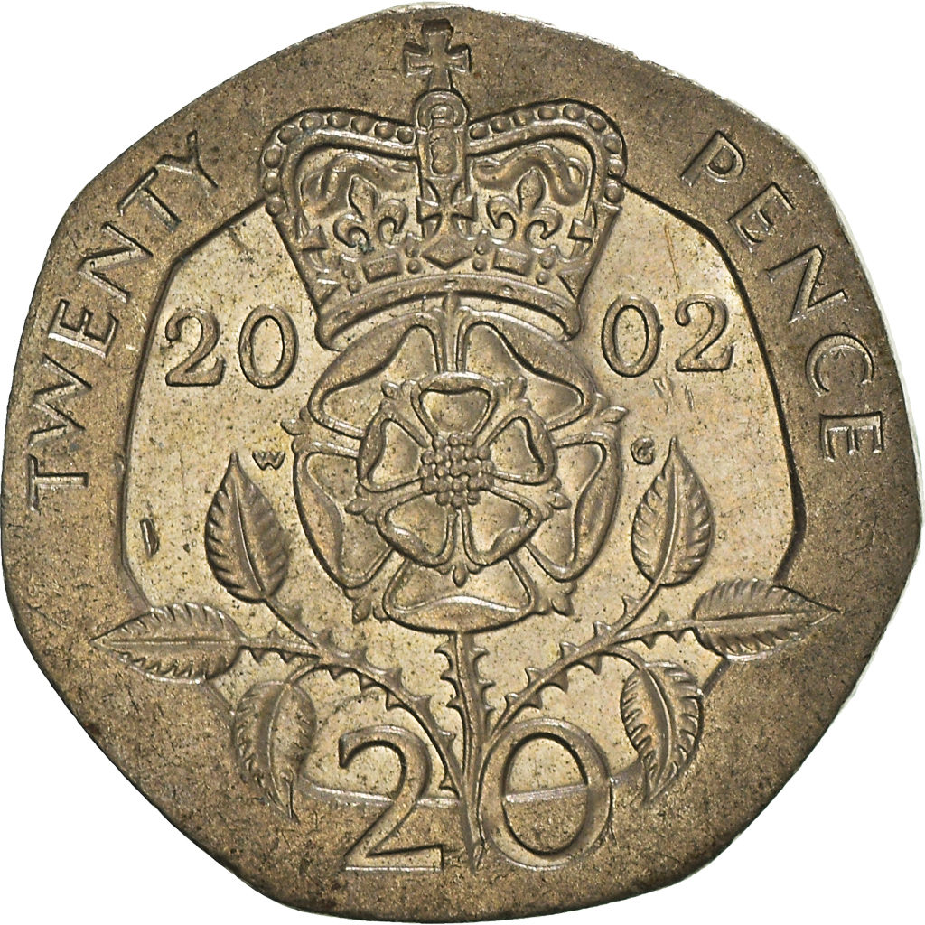 Moneda, Gran Bretaña, 20 Pence, 2002