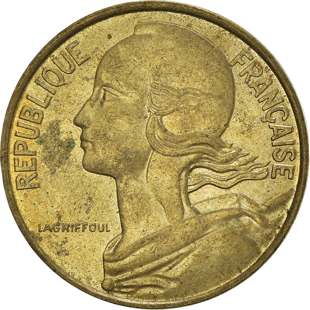 Moneda, Francia, 10 Centimes, 1990