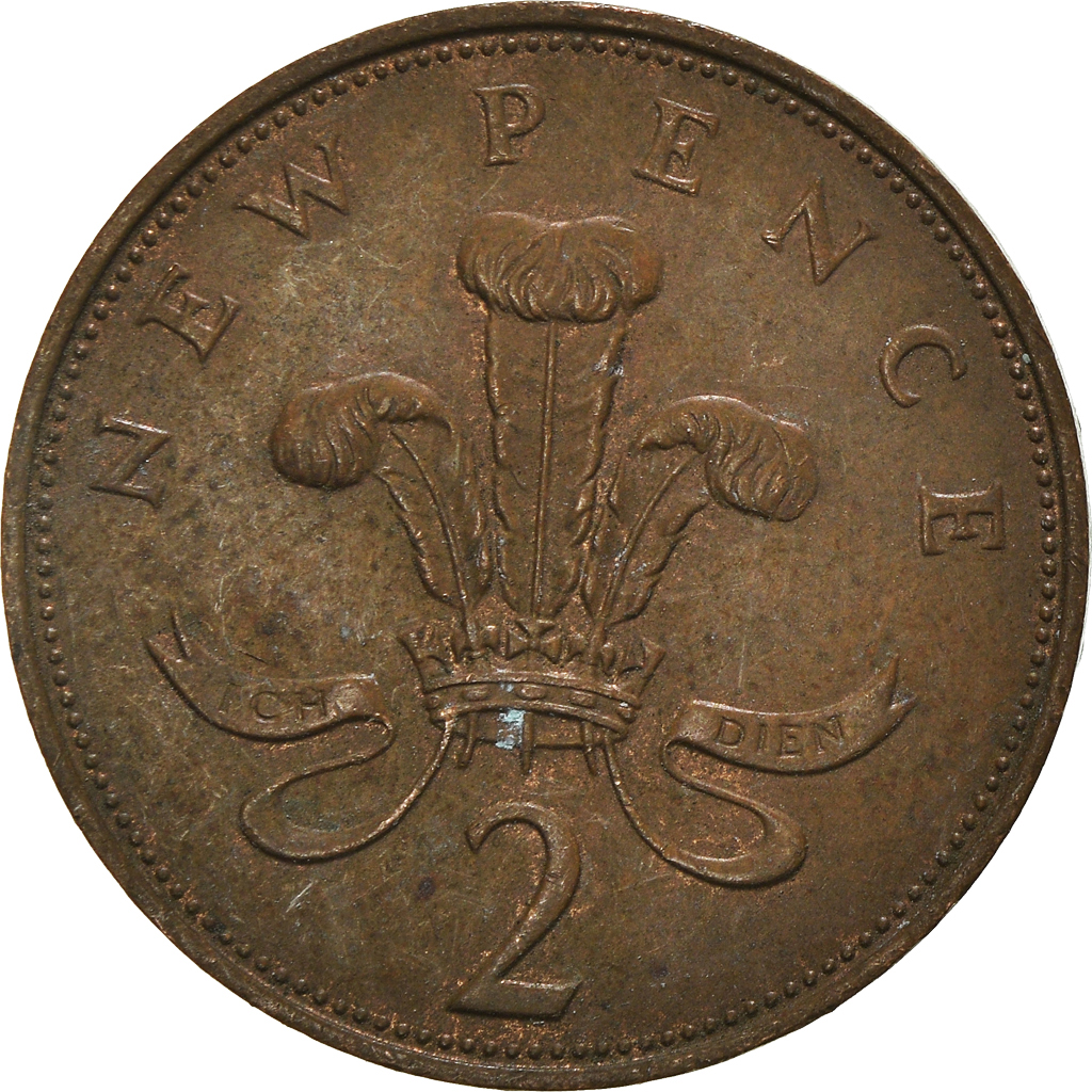 Moneda, Gran Bretaña, 2 New Pence, 1971