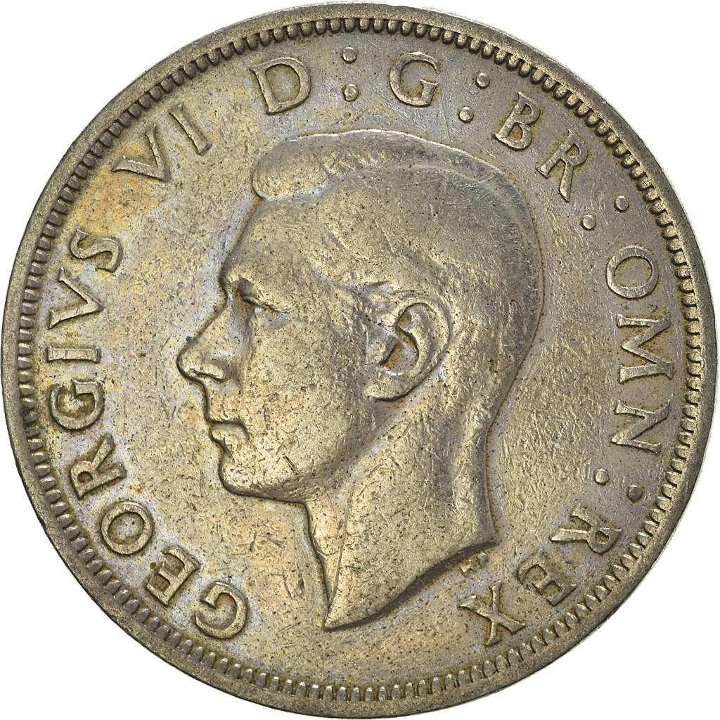 Coin, Great Britain, 1/2 Crown, 1948