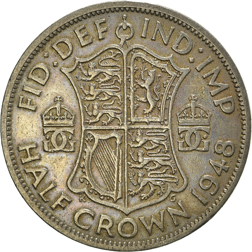 Coin, Great Britain, 1/2 Crown, 1948
