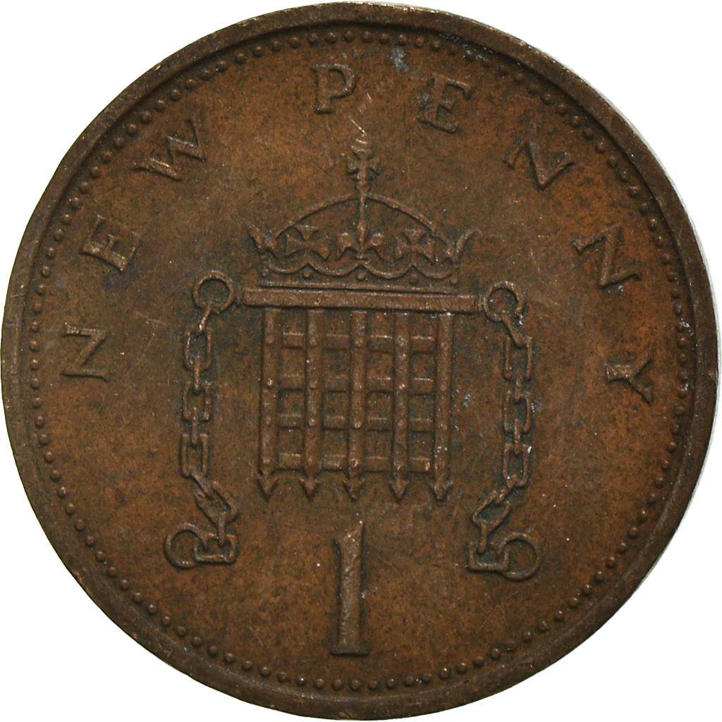 Moneda, Gran Bretaña, New Penny, 1973
