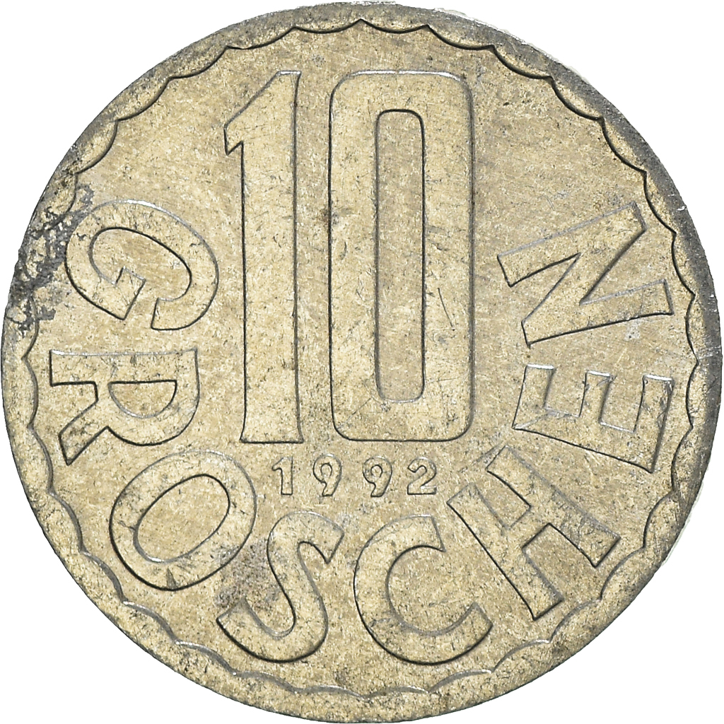 Moneda, Austria, 10 Groschen, 1992