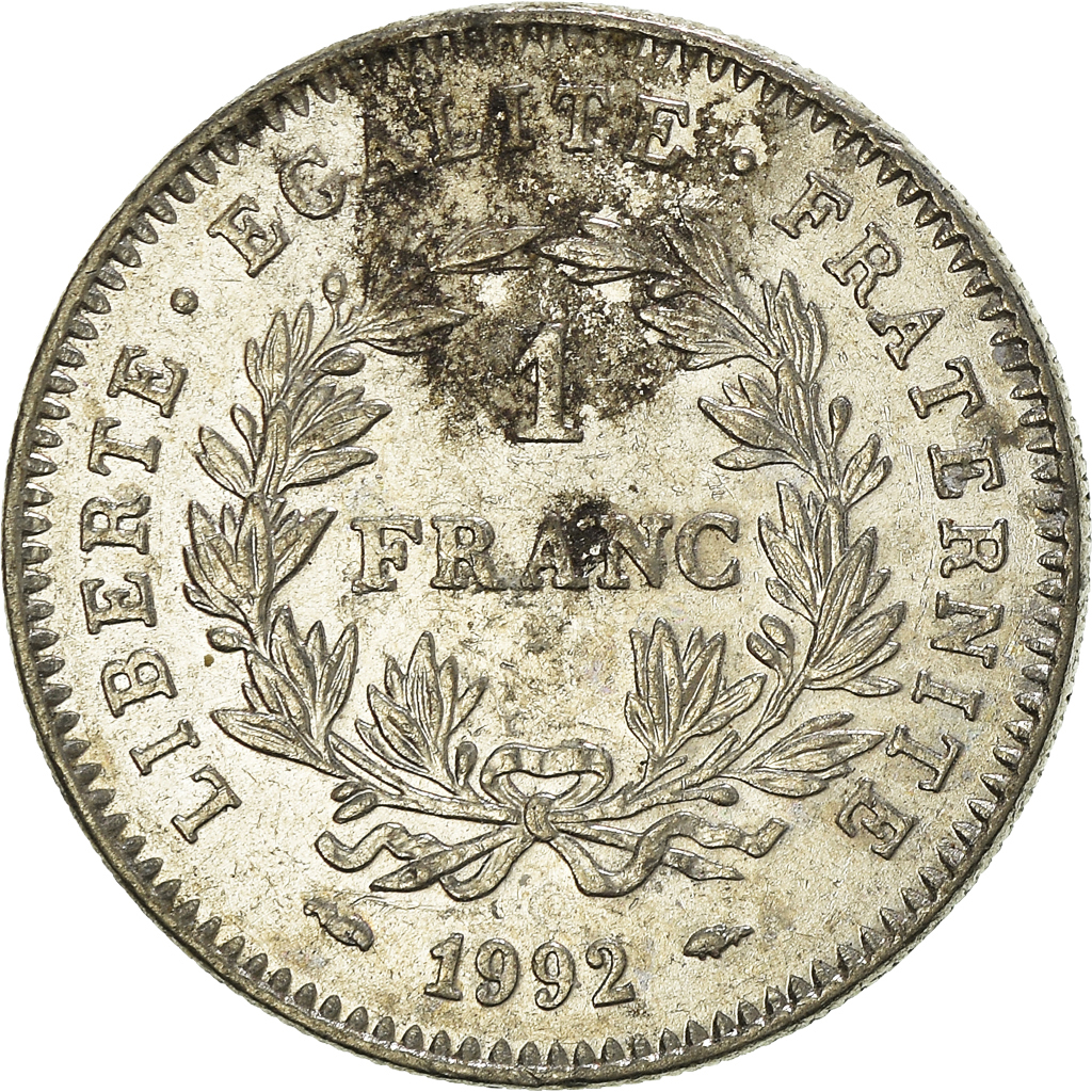 Moneda, Francia, Franc, 1992