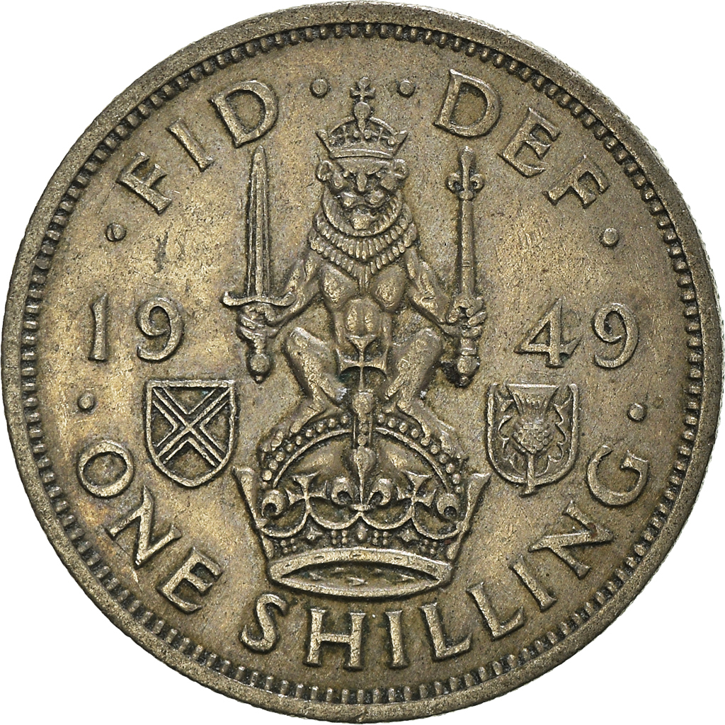 Moneda, Gran Bretaña, Shilling, 1949